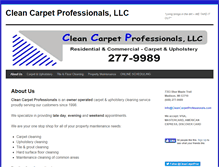 Tablet Screenshot of cleancarpetprofessionals.com